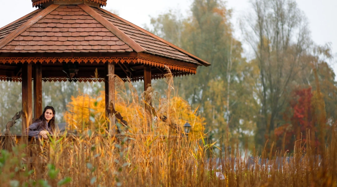 Thermen Bussloo Thee huisje in de herfst (1)